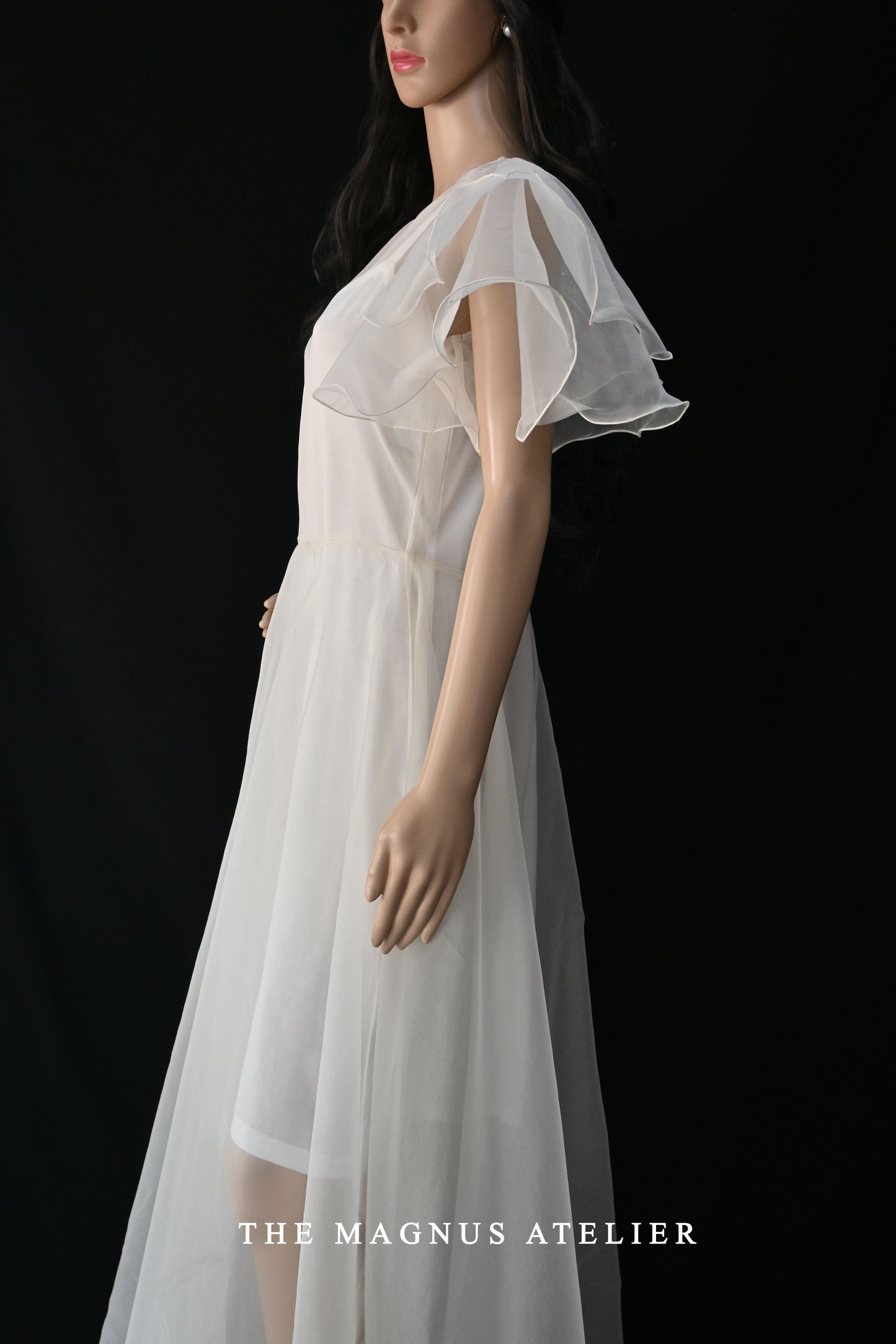 Women White Organza Dress For Wedding